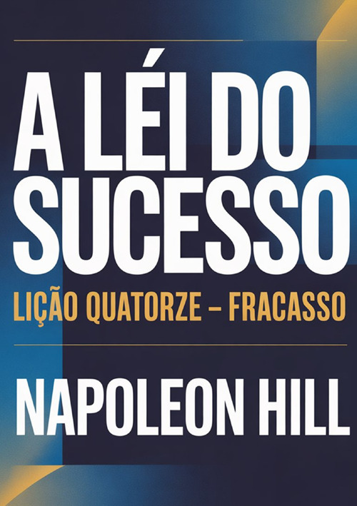 A lei do sucesso. Lição quatorze. Fracasso
