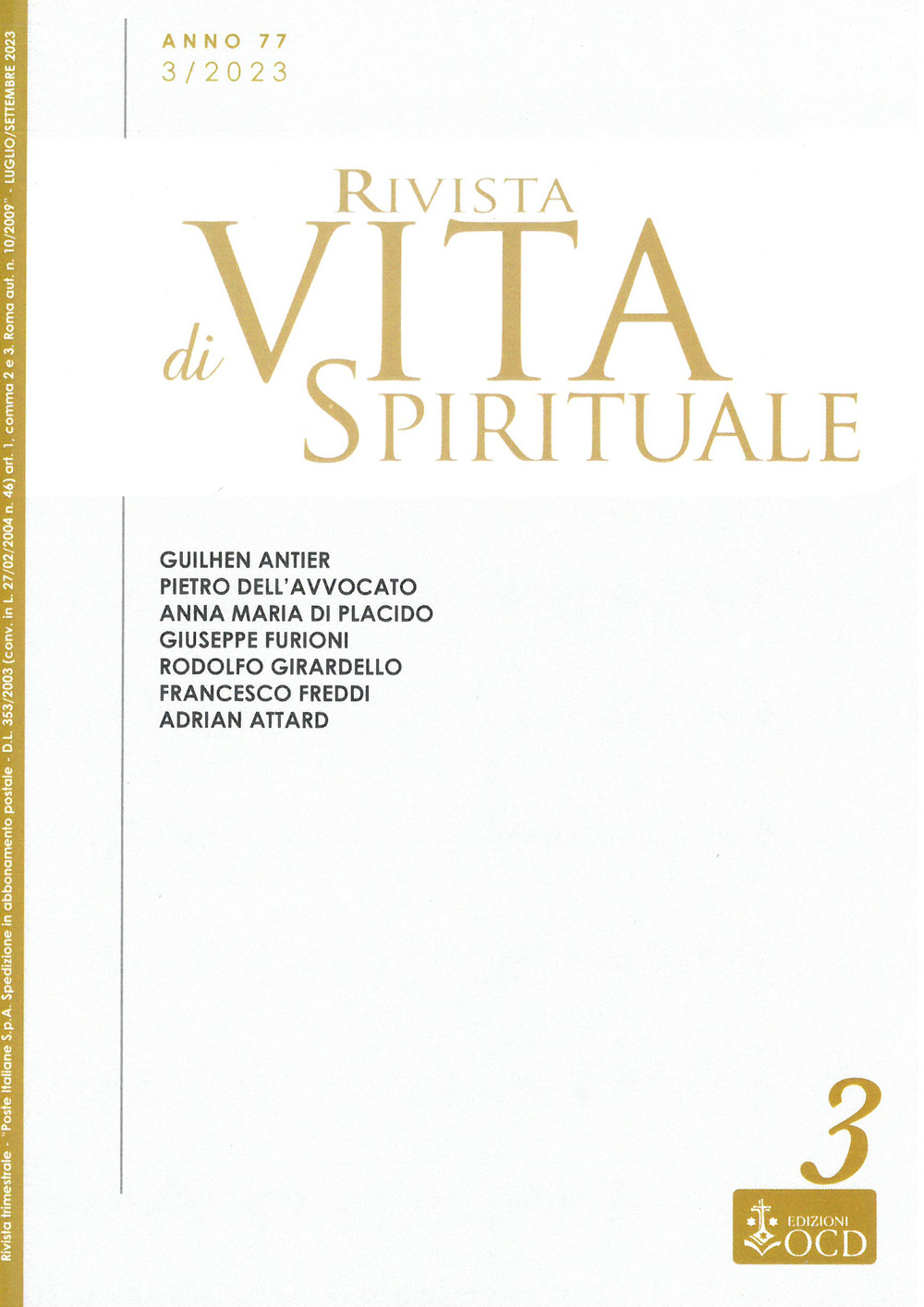 Rivista di vita spirituale. Vol. 2