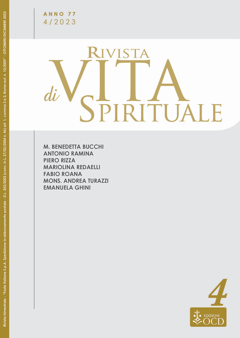 Rivista di vita spirituale. Vol. 4