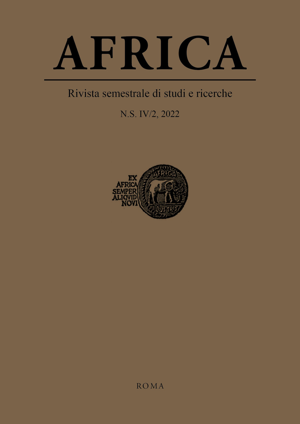 Africa. Rivista semestrale di studi e ricerche. Nuova serie. Ediz. italiana e inglese. Vol. 2
