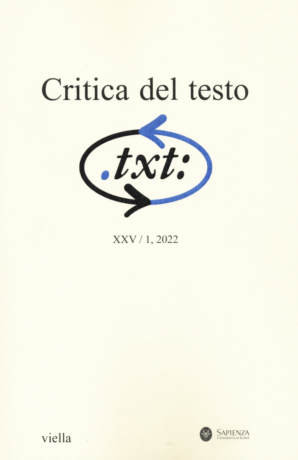 Critica del testo. Vol. 1
