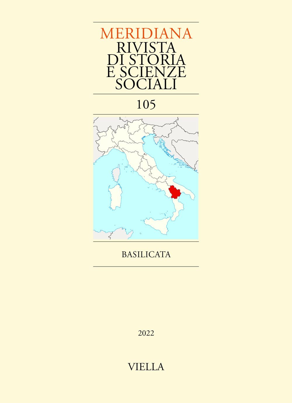 Meridiana. Rivista di storia e scienze sociali. Vol. 105: Basilicata
