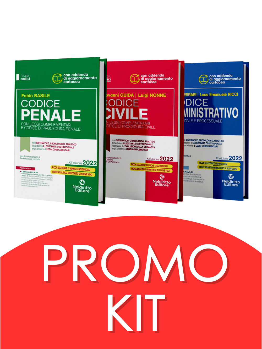 Codice civile-Codice penale-Codice amministrativo. Concorso magistratura 2022. Kit