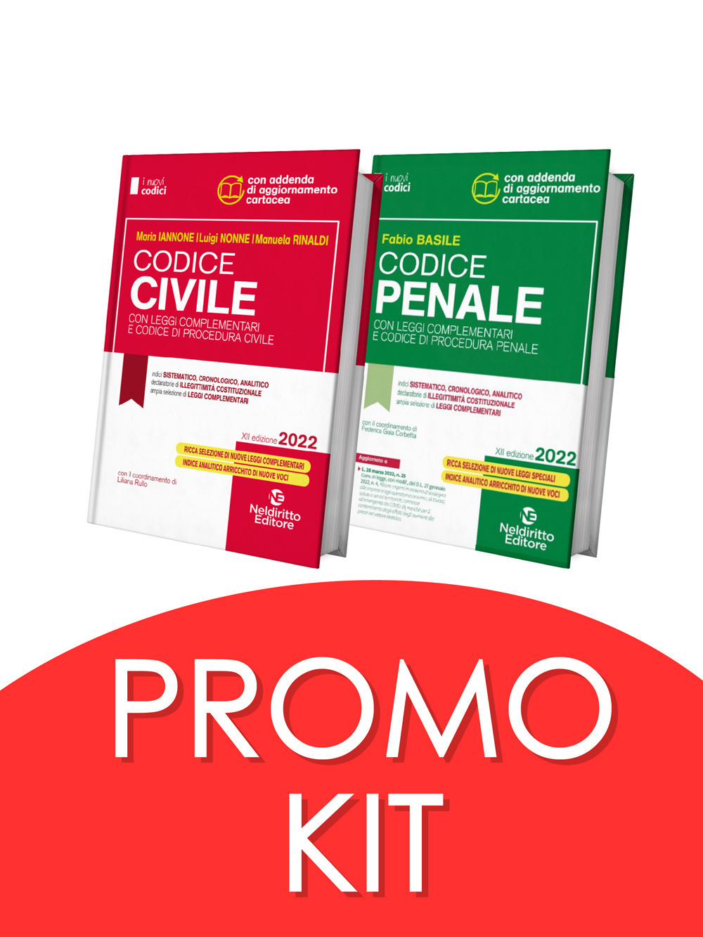 Codice penale con leggi complementari e codice di procedura penale-Codice civile con leggi complementari e codice di procedura civile. Concorso magistratura 2022. Kit