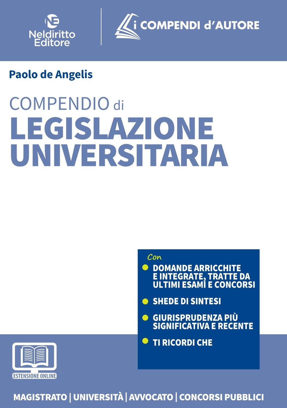 Compendio di legislazione universitaria 2022