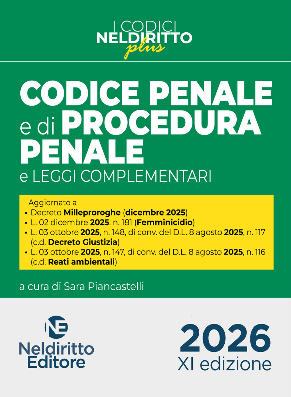 Codice penale e di procedura penale Plus 2026