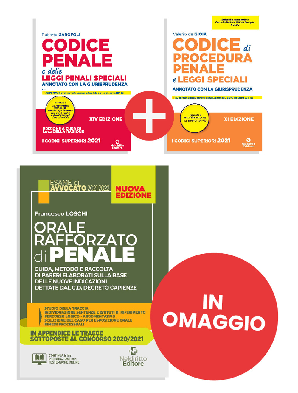 Codice penale e delle leggi penali speciali-Codice di procedura penale e leggi speciali-Orale rafforzato di penale. Kit Must have