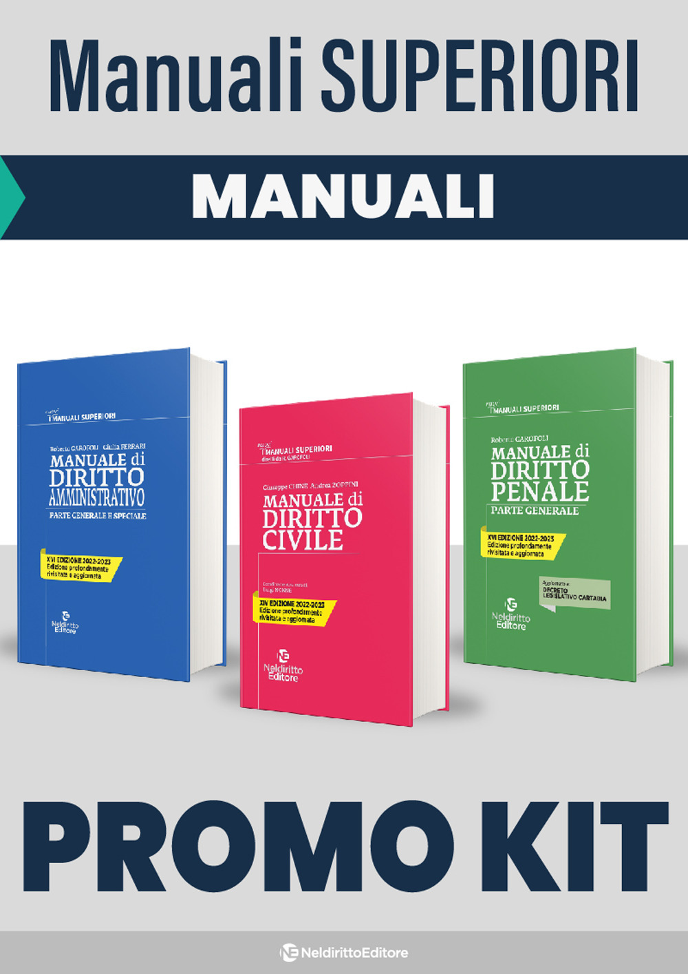 Kit 3 Manuali superiori: Civile-Penale-Amministrativo