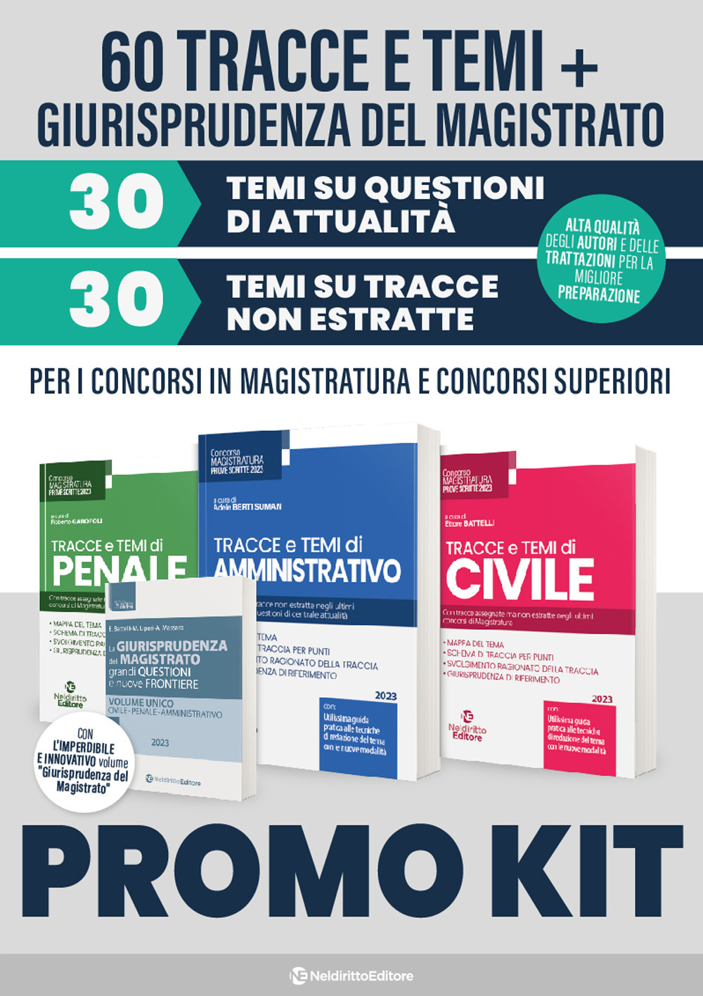 Kit: Tracce e temi di civile-Tracce e temi di penale-Tracce e temi di amministrativo-La giurisprudenza del magistrato