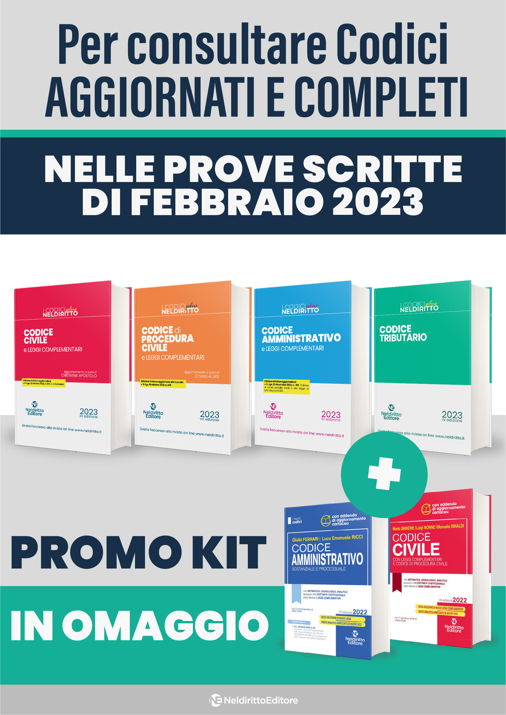 Speciale kit TAR 2023: Codice civile plus-Codice procedura civile plus-Codice amministrativo plus-Codice tributario plus -Codice civile-Codice amministrativo