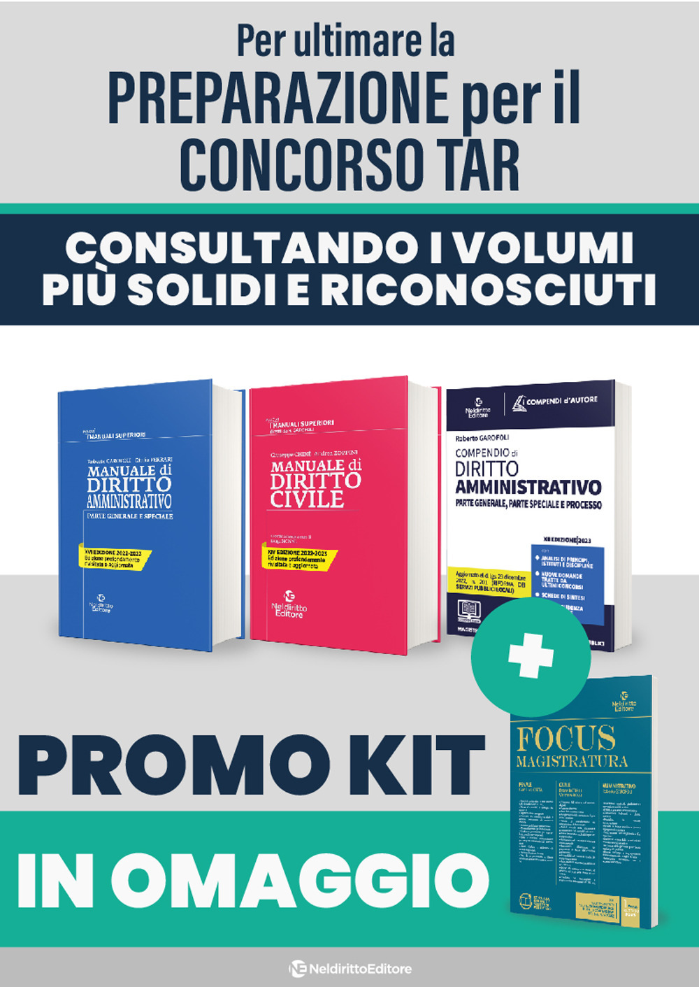 Kit TAR 2023: Manuale superiore di diritto amministrativo-Manuale superiore di diritto civile-Compendio d'autore di diritto amministrativo-Focus 1
