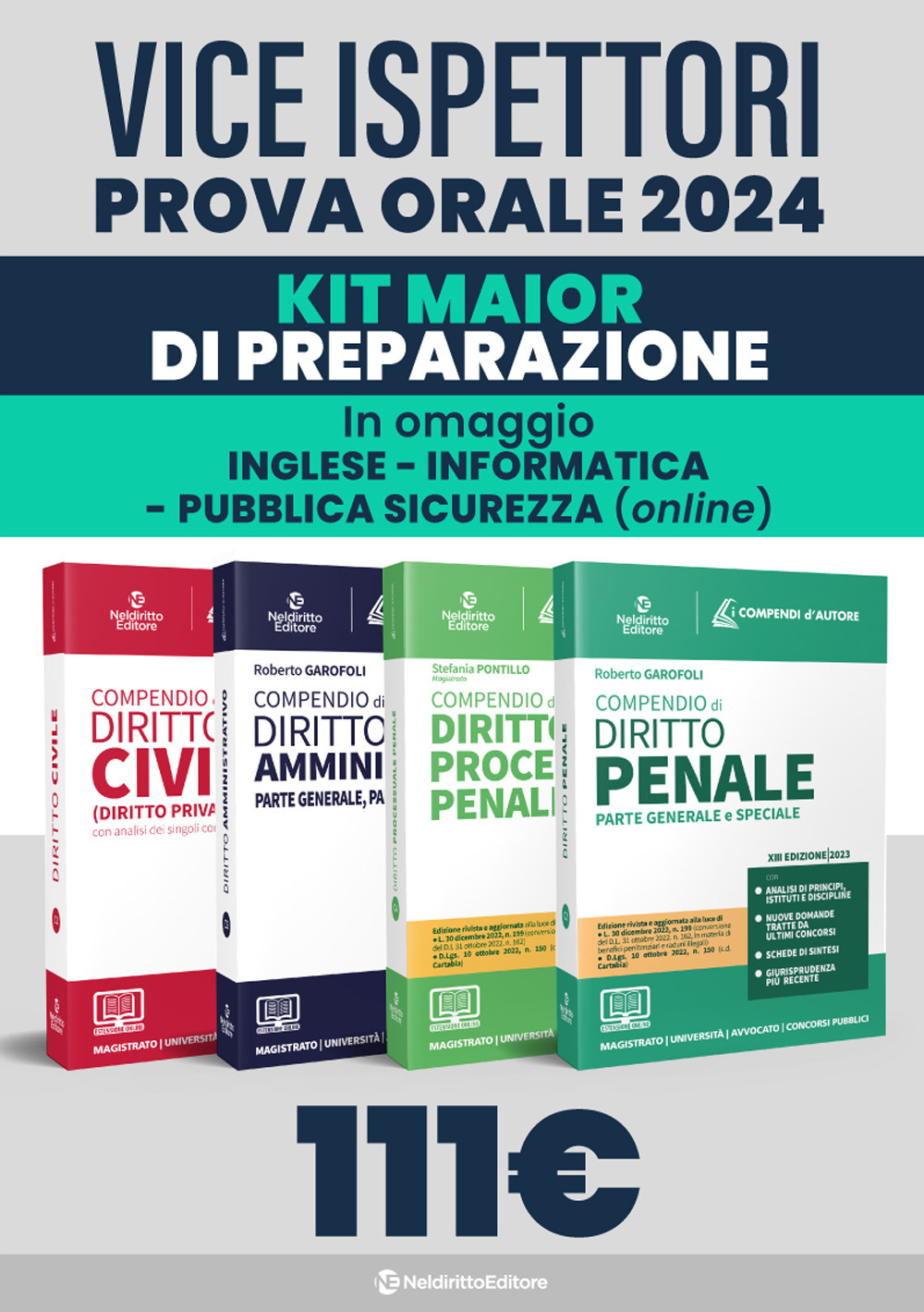 Prova orale viceispettori polizia. Kit: Compendio civile-Compendio amministrativo-Compendio penale-Compendio processuale penale