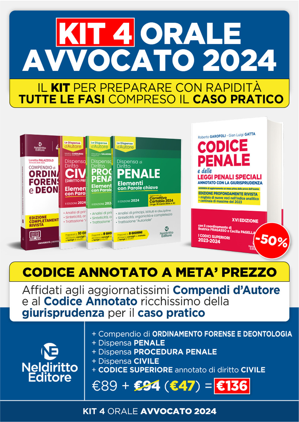 Speciale orale avvocato. Kit e dispense: Compendio-Codici (Penale, Ordinamento forense, Procedura penale, Civile)