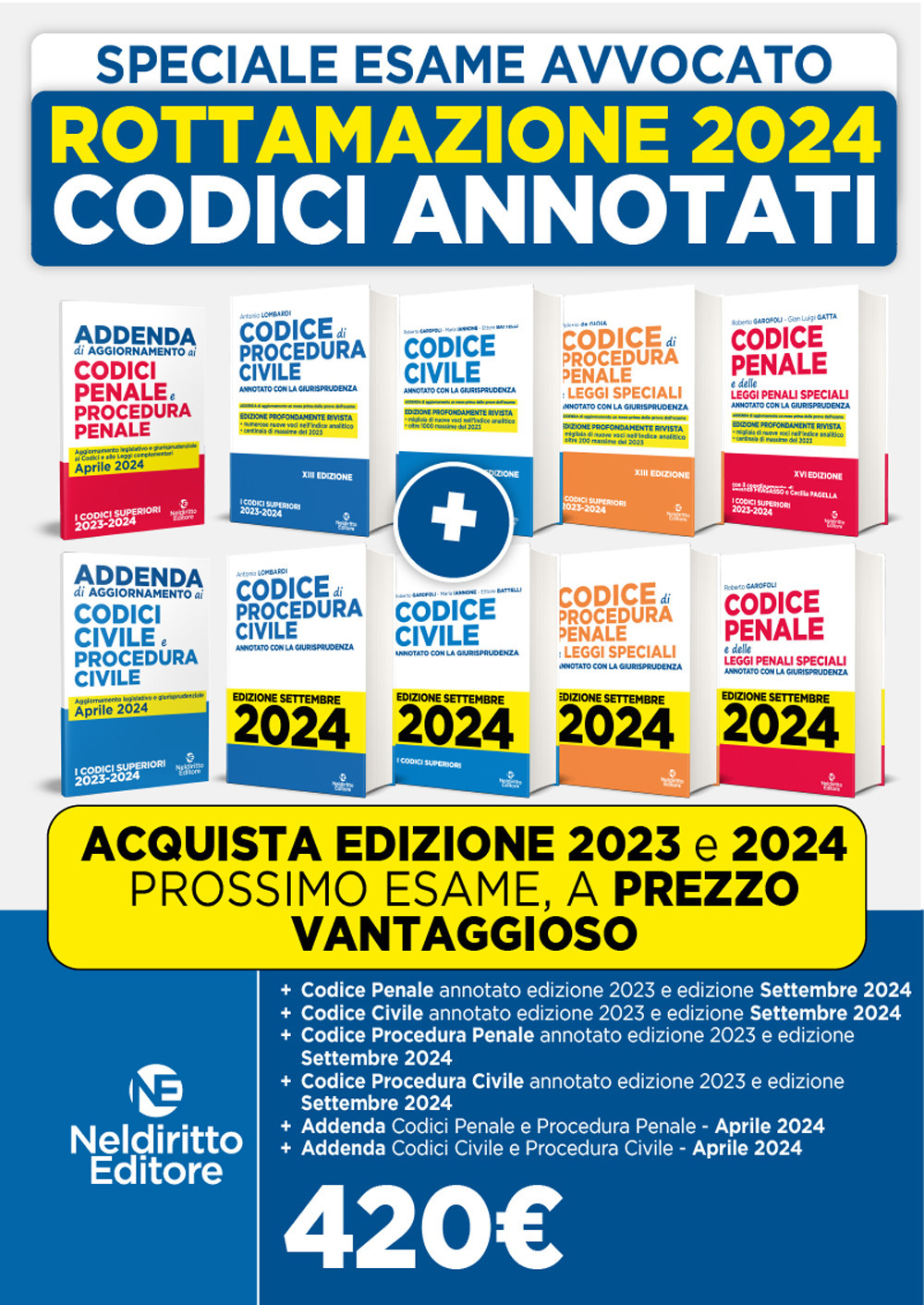 Codice Penale annotato con la giurisprudenza 2023 + Codice Civile Annotato 2023 + Codice Procedura Civile Annotato 2023 + Codice Procedura Penale Annotato 2023 + Codice Penale annotato con la giurisprudenza 2024 + Codice Civile Annotato 2024 + Codice Pro