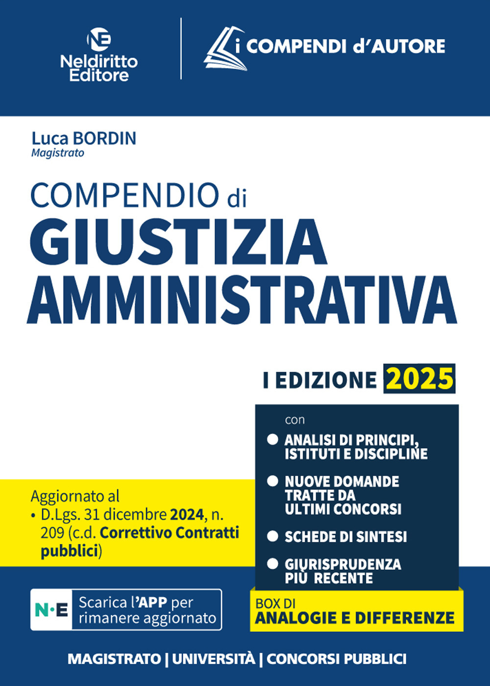 Compendio di giustizia amministrativa 2025