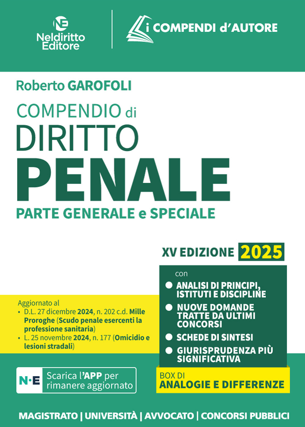 Compendio di diritto penale. Parte generale e speciale