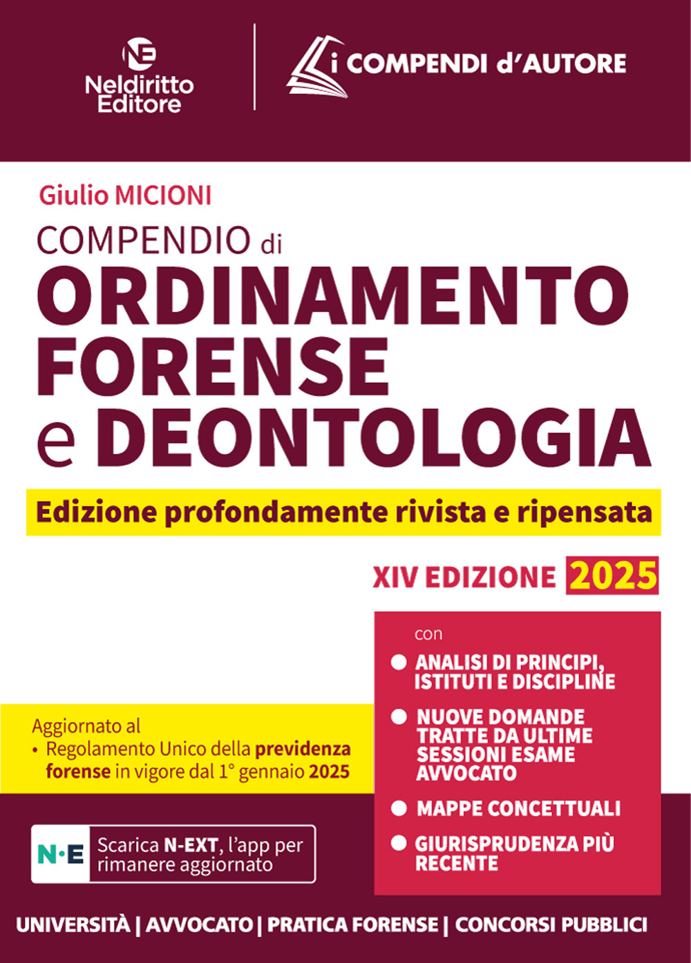Compendio di Ordinamento e Deontologia Forense 2025