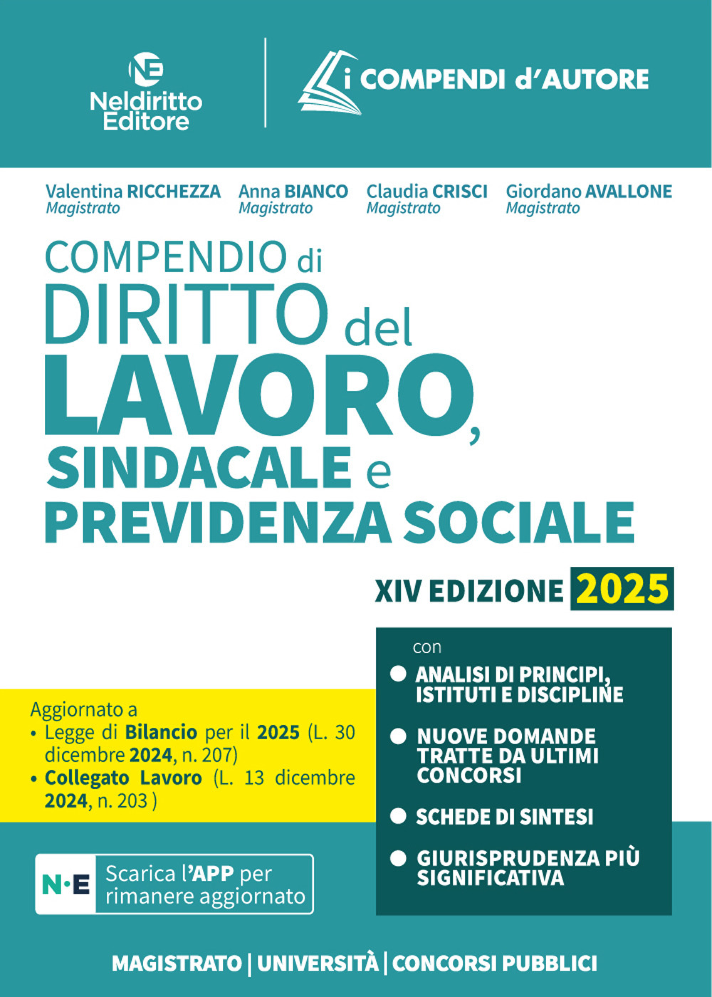 Compendio di diritto del lavoro, sindacale e della previdenza sociale