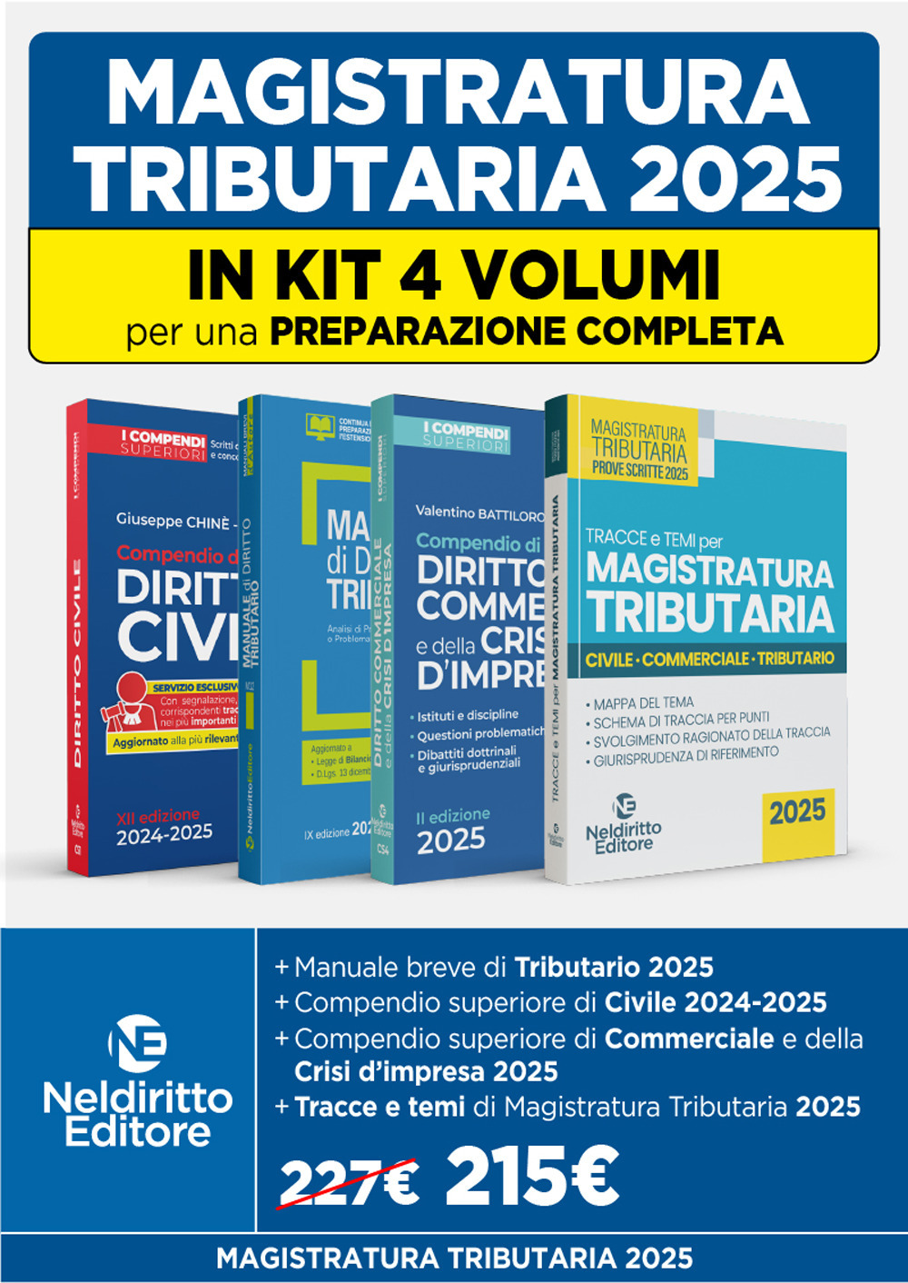 Concorso Magistratura Tributaria: kit 4 volumi per una preparazione completa