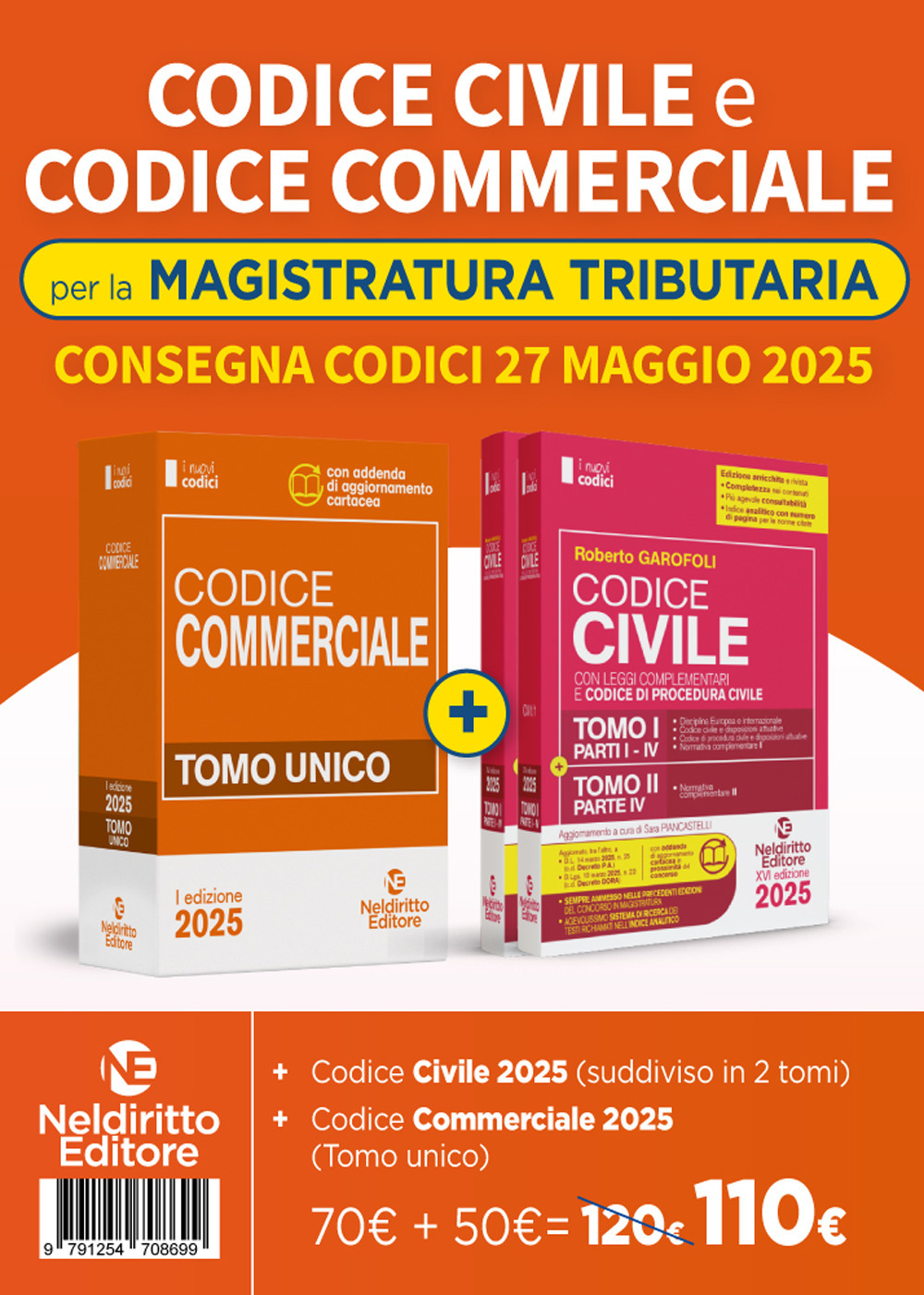 Kit Codice di Diritto Civile e diritto Commerciale per il concorso in Magistratura tributaria