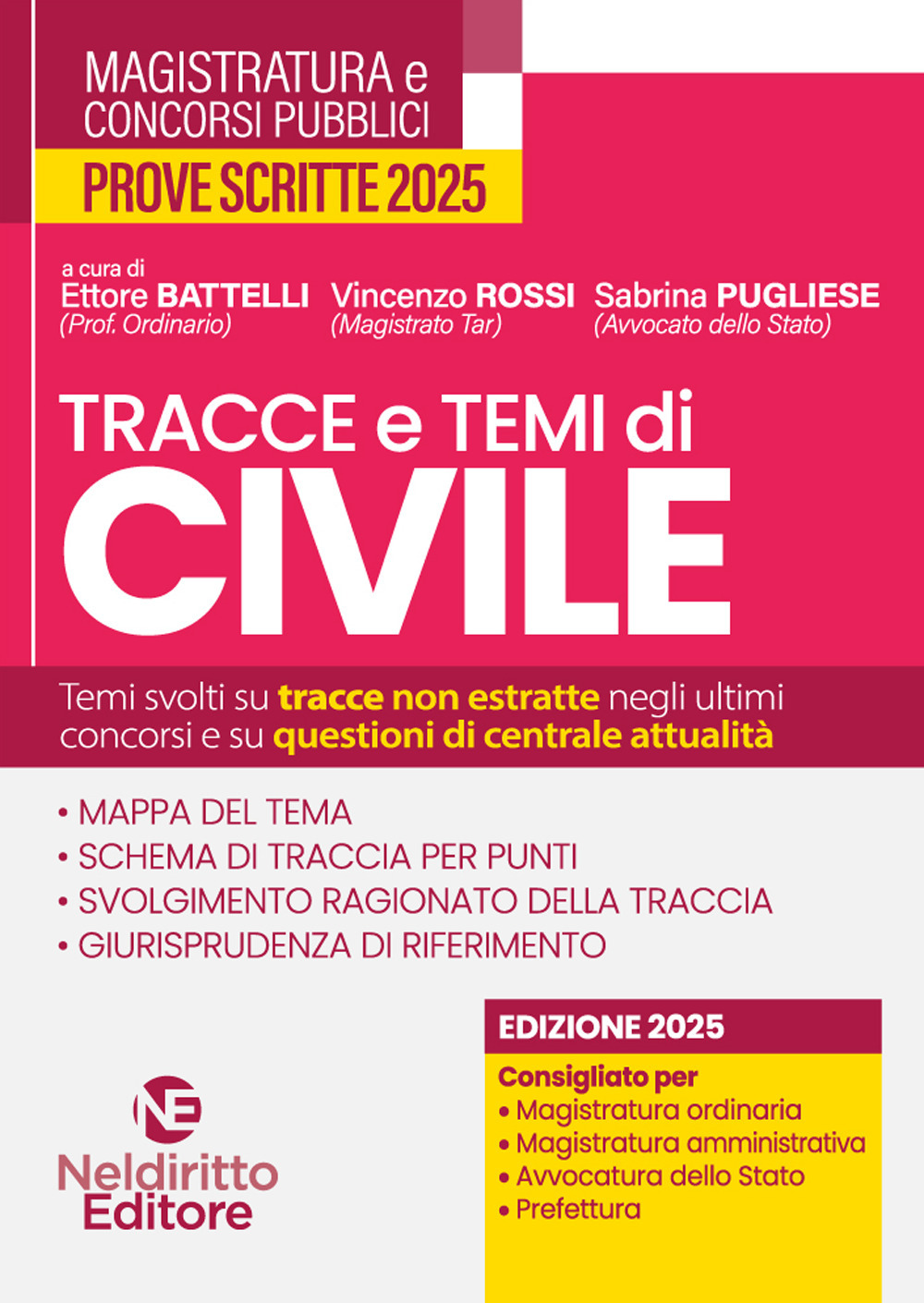 Tracce e temi di diritto civile 2025. Per il concorso in magistratura e per i concorsi superiori