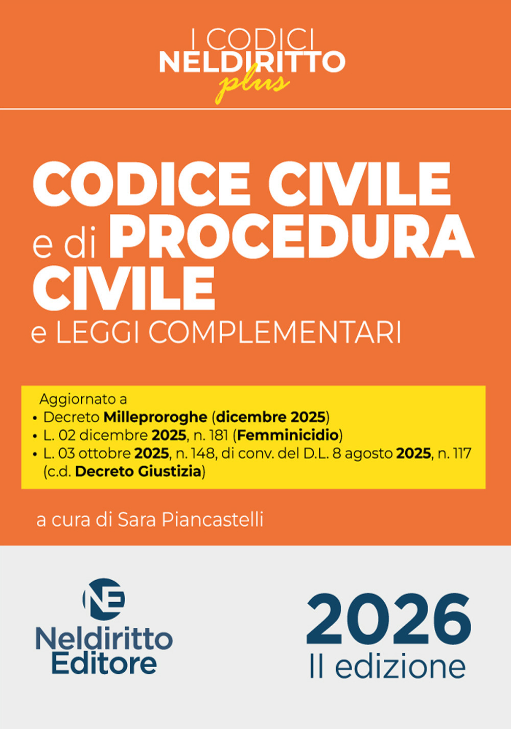 Codice Civile e di Procedura Civile Plus 2026