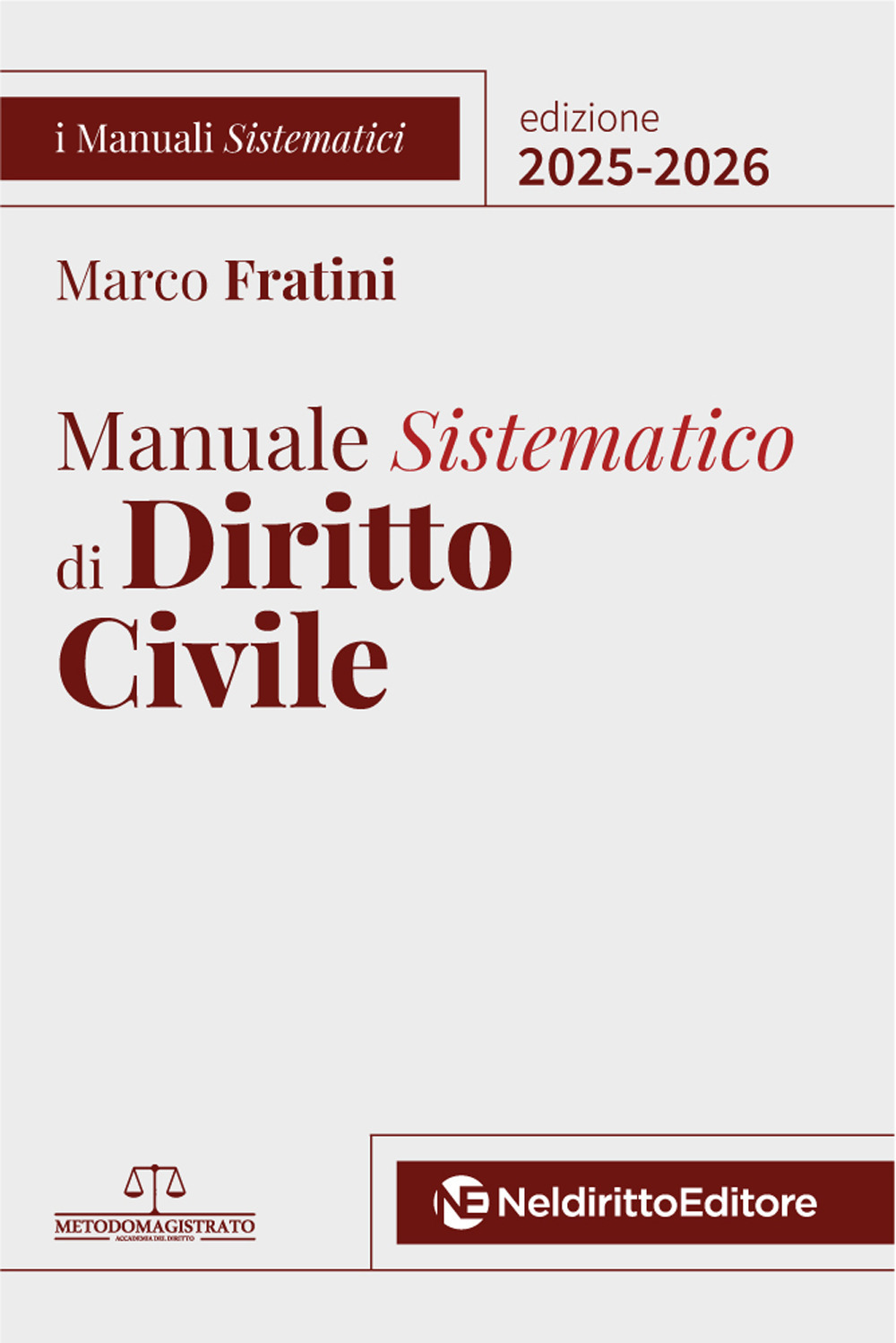 Manuale sistematico di diritto civile 2025-2026
