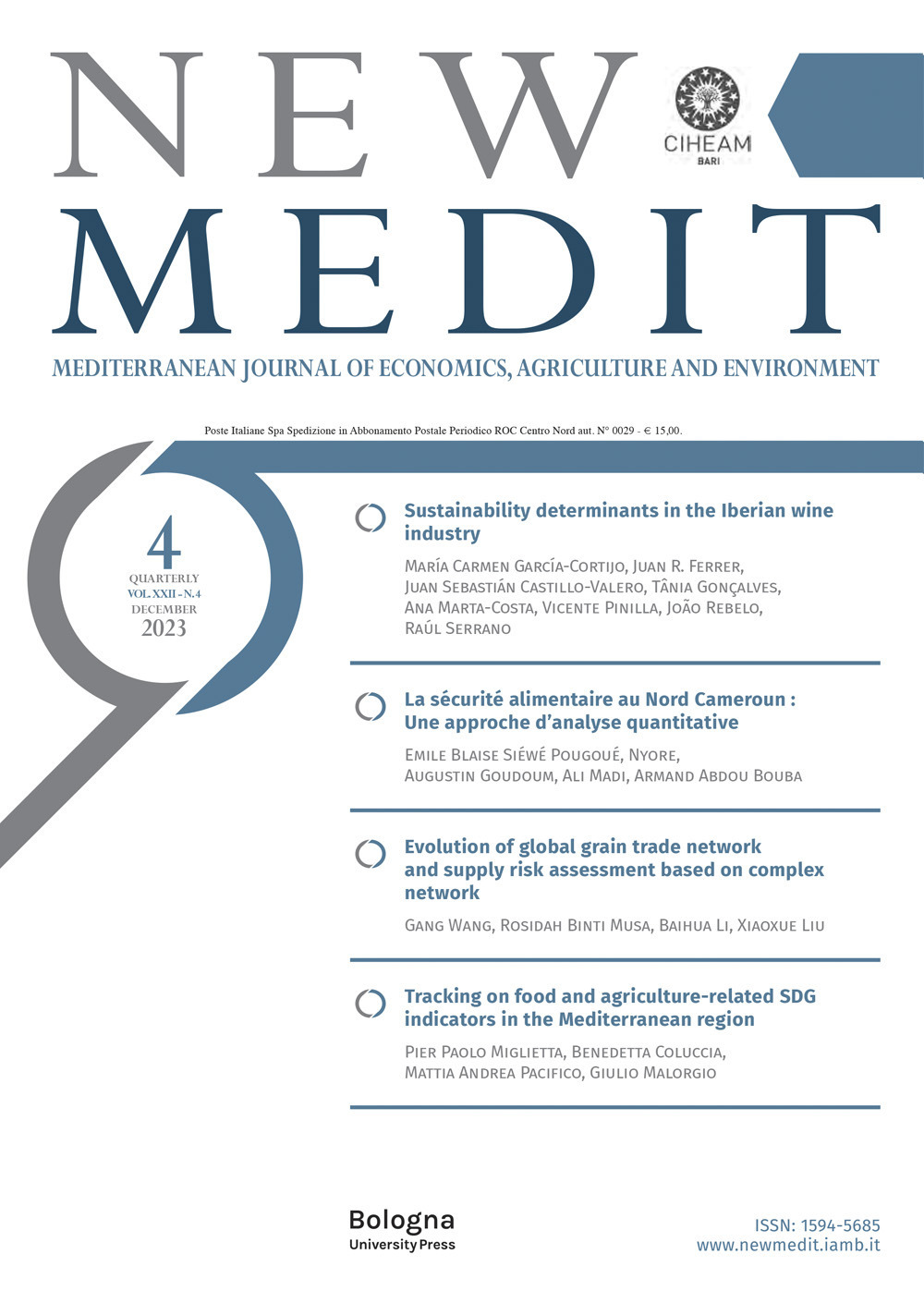 New Medit. Vol. 4