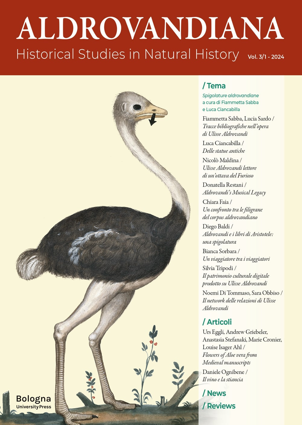 Aldrovandiana. Historical Studies in Natural History. Ediz. italiana e inglese. Vol. 3/1