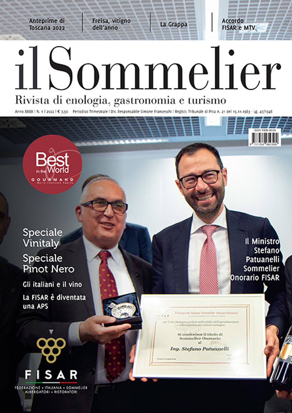 Il sommelier. Rivista di enologia, gastronomia e turismo. Vol. 1