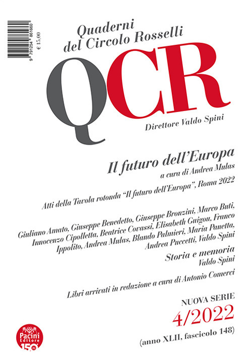 QCR. Quaderni del Circolo Rosselli. Vol. 4: Il futuro dell'Europa