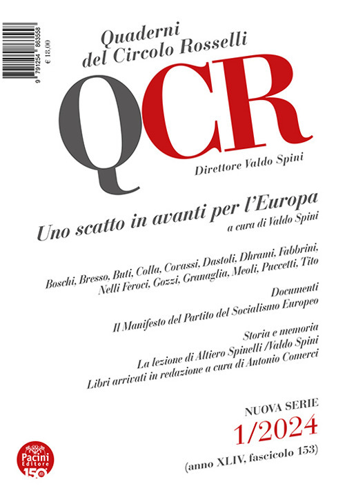 QCR. Quaderni del Circolo Rosselli. Vol. 1: Uno scatto in avanti per l'Europa