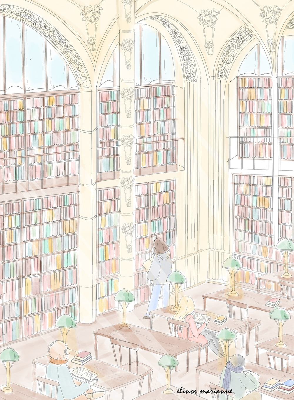 Mattina in biblioteca. Quaderno