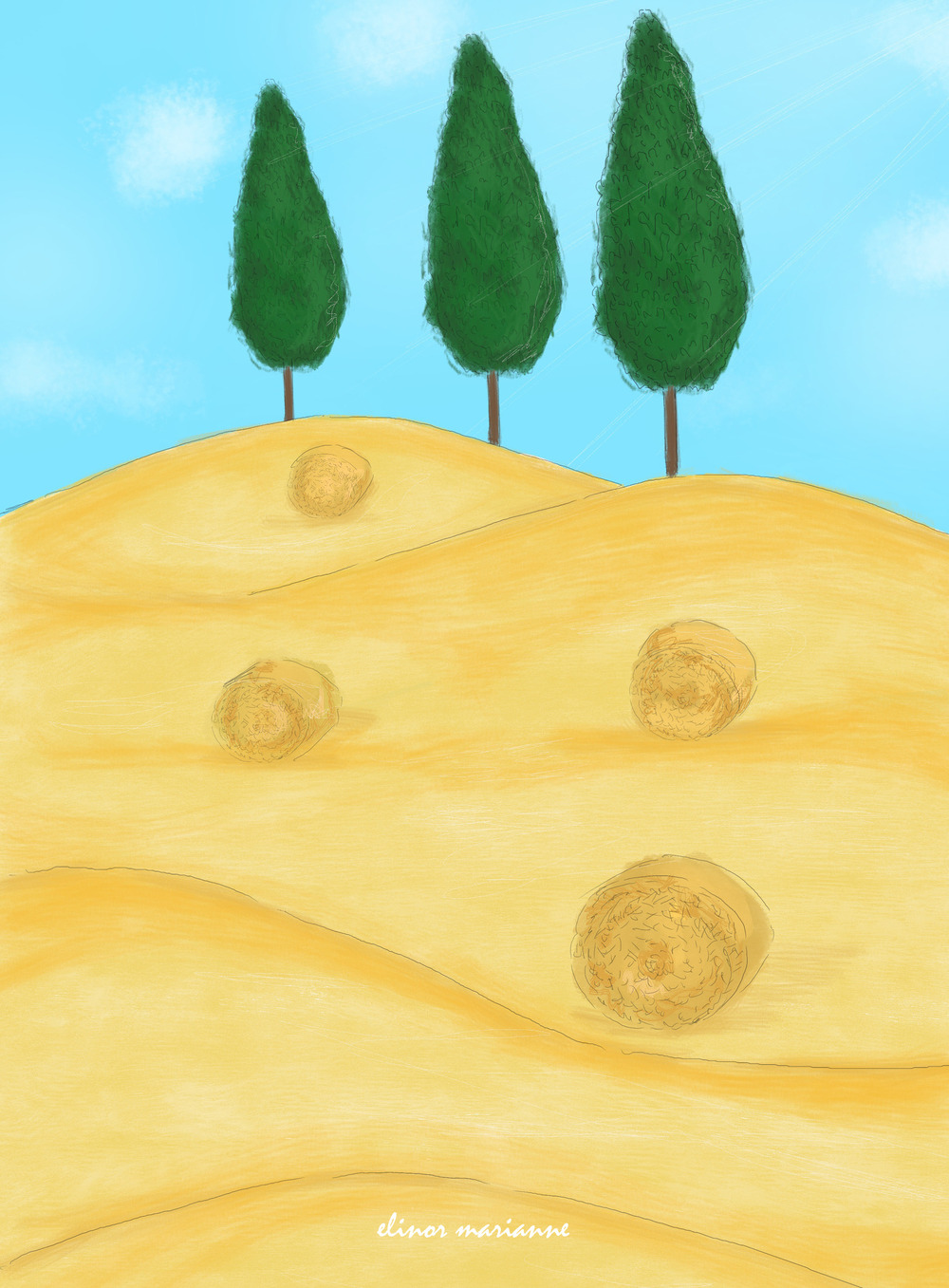 Estate in val d'Orcia. Quaderno