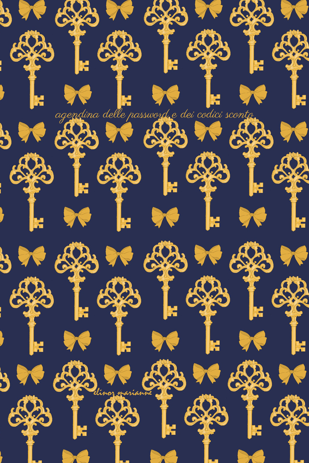 Agendina delle password e dei codici sconto