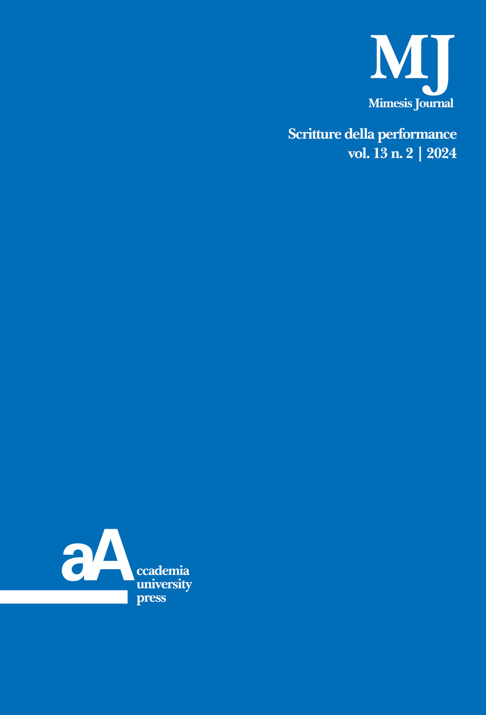 Mimesis journal. Ediz. italiana e inglese. Vol. 13/2
