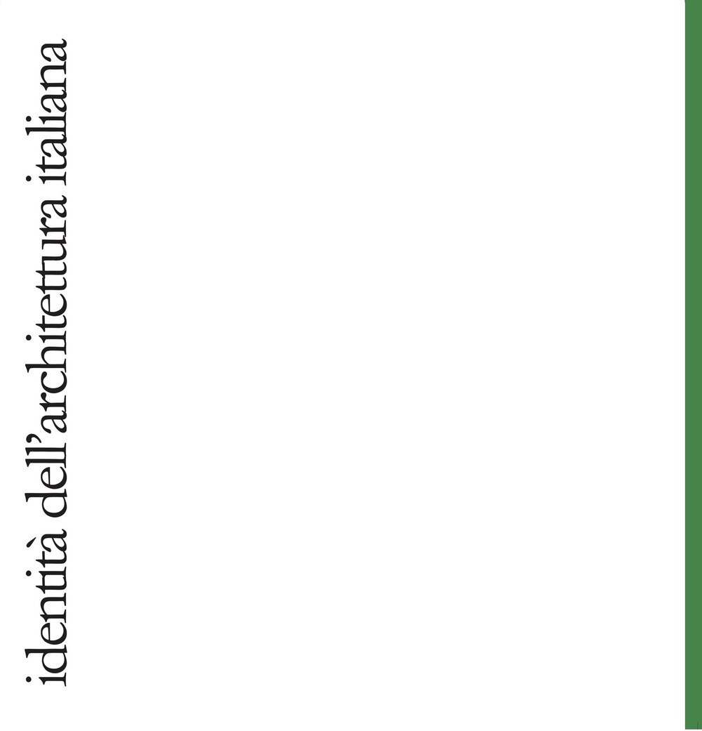 Identità dell'architettura italiana. Vol. 20