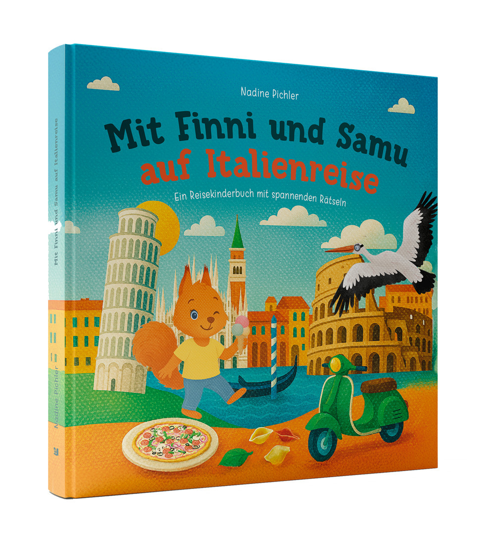 Mit Finni und Samu auf Italienreise. Ein Reisekinderbuch mit spannenden Rätseln