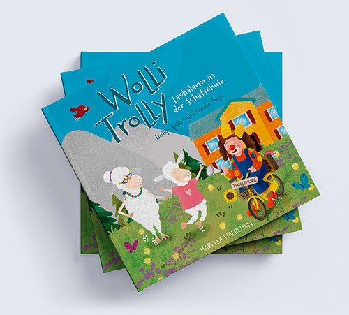 Wolli Trolly. Lachalarm in der Schafschule. Lustige Späße mit Clownin Trolli