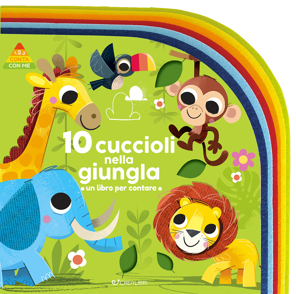 10 cuccioli nella giungla. Un libro per contare