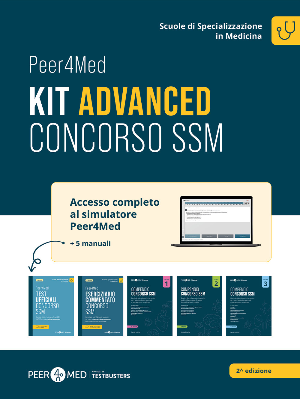Peer4Med. Kit advanced per preparazione del Concorso SSM per l'accesso alle Scuole di Specializzazione in Medicina