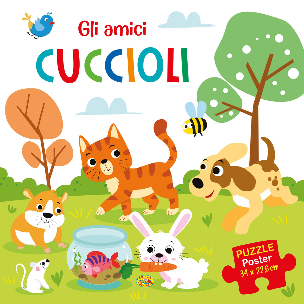 Gli amici cuccioli. Puzzle poster