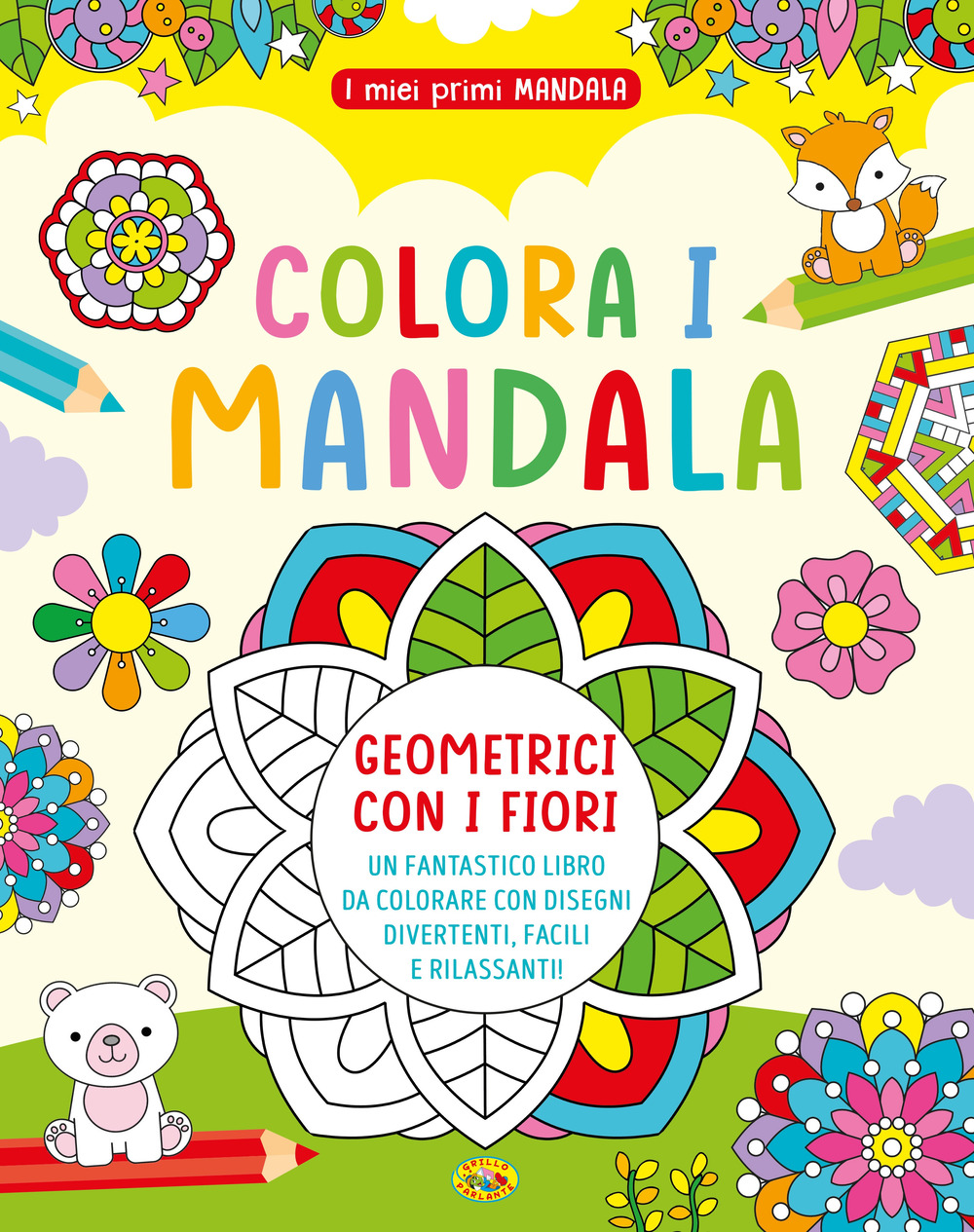 Colora i mandala geometrici con i fiori. I miei primi mandala