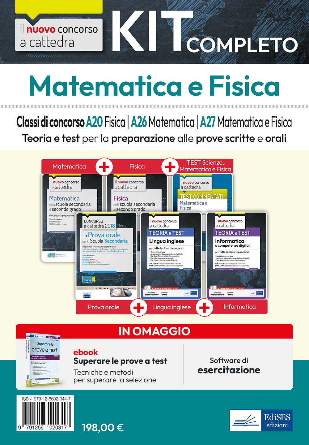 Kit completo matematica e fisica. Classi di concorso A20, A26, A27. Teoria e test per la preparazione alle prove scritte e orali