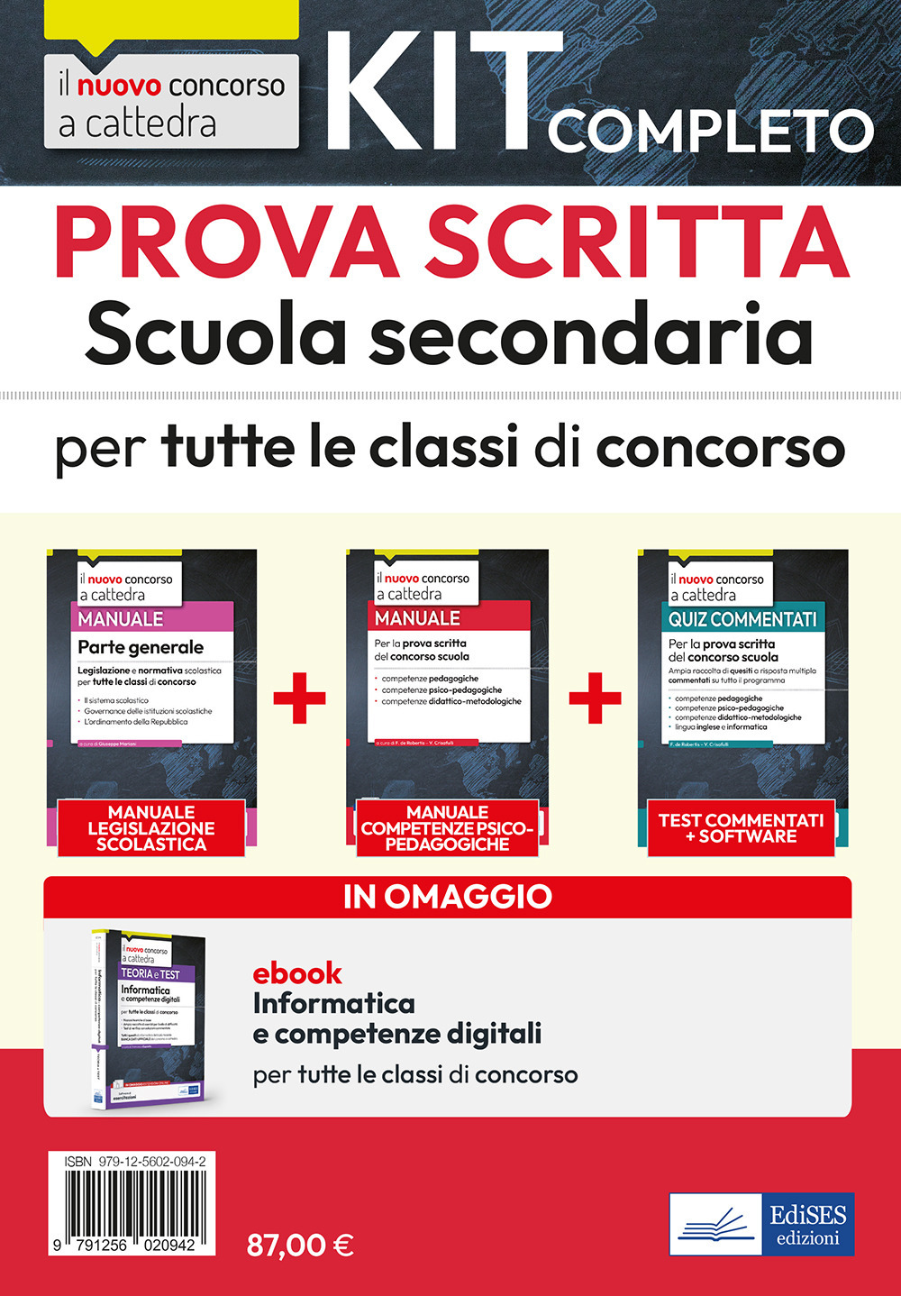 Kit completo prova scritta scuola secondaria. Teoria e test per la prova scritta