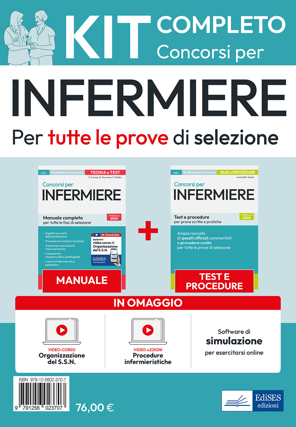 Kit dei concorsi per Infermiere. Volumi completi per la preparazione a tutte le prove di selezione