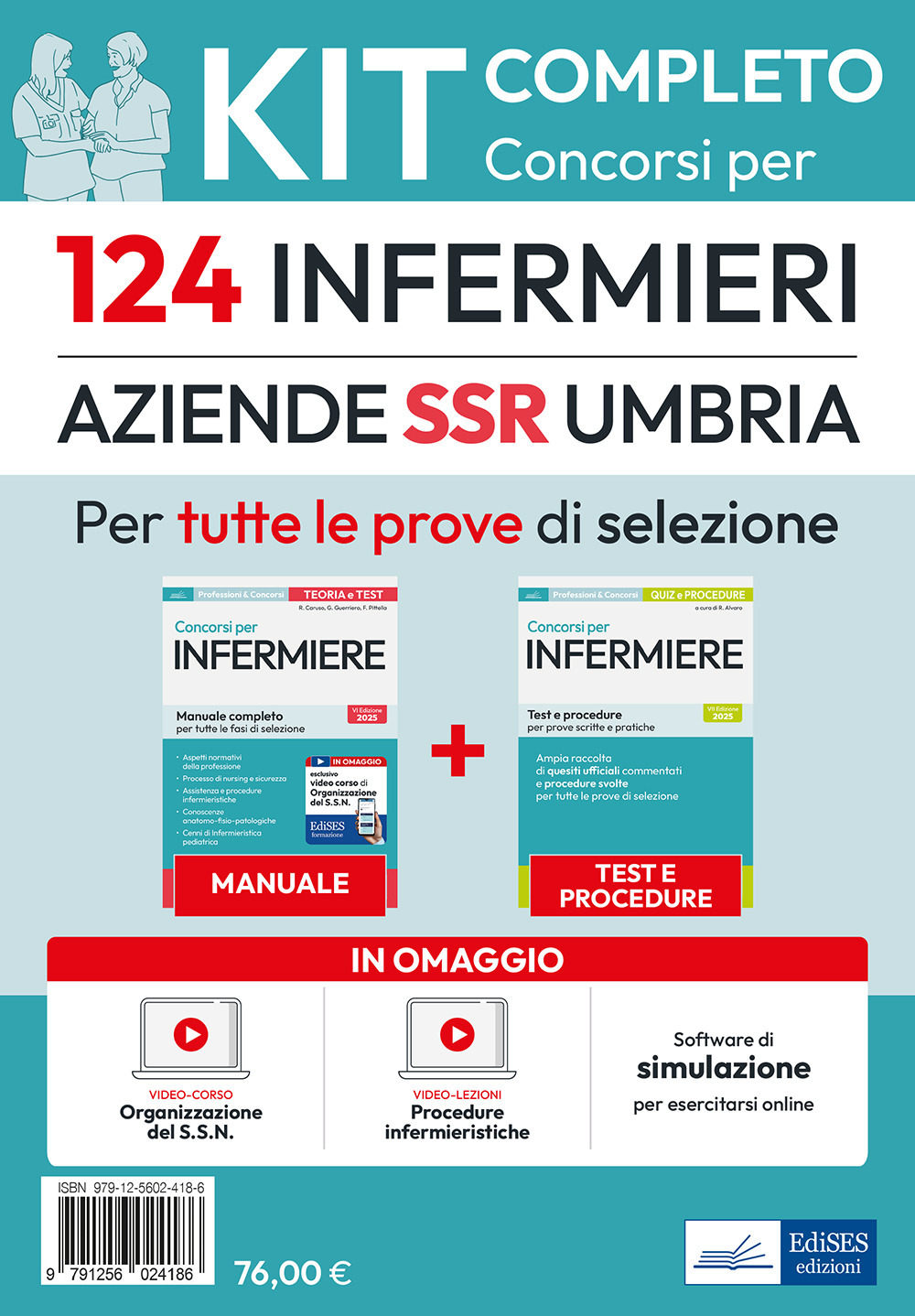 Kit completo del concorso per 124 infermieri. SSR Umbria