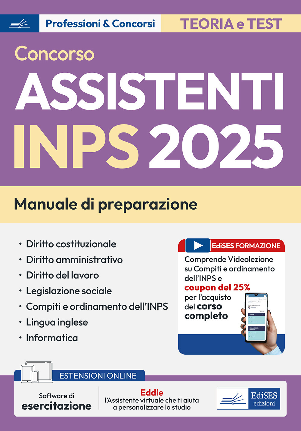 Concorso assistenti INPS 2025. Manuale per la preparazione