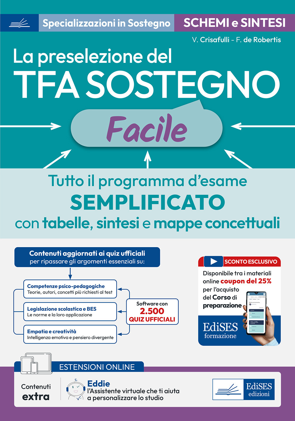 La preselezione del TFA sostegno facile. Tutto il programma d’esame semplificato con tabelle, sintesi e mappe concettuali