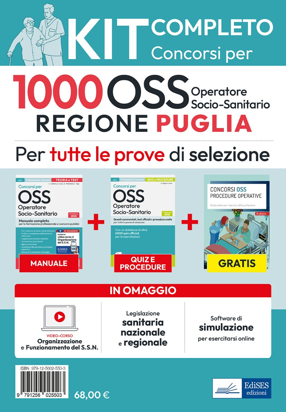 Kit completo 1000 OSS Regione Puglia. Operatore sanitario